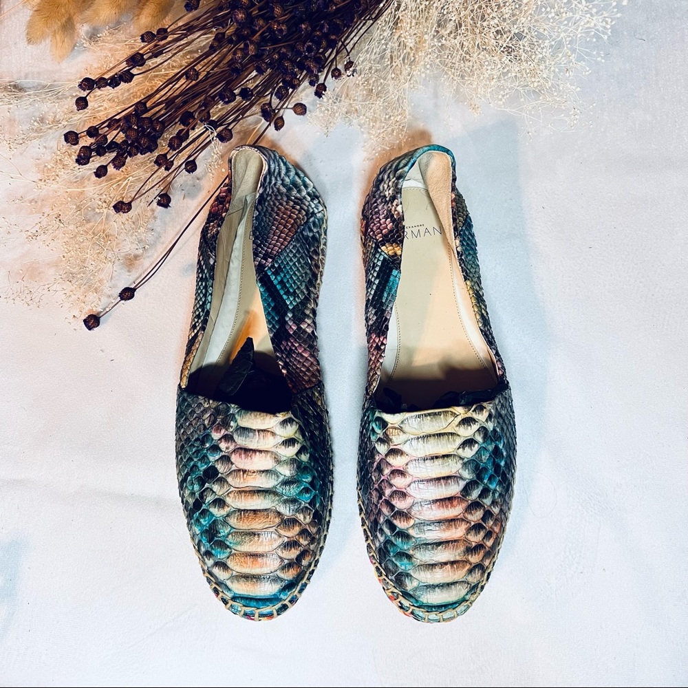 Alexandre Birman Python Espadrilles Sz 39 - image 1